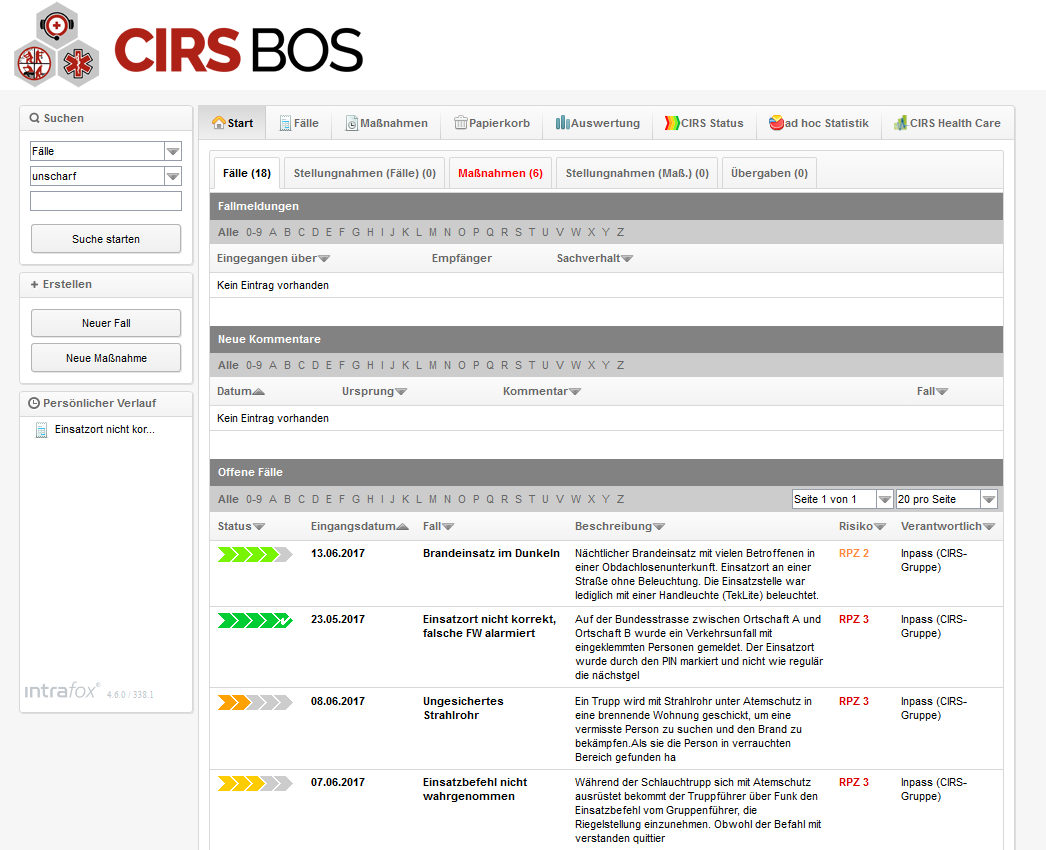 CIRS BOS Startseite